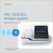 GE MAC 2000 Resting EKG Machine  GE MAC 2000 Operators Manual